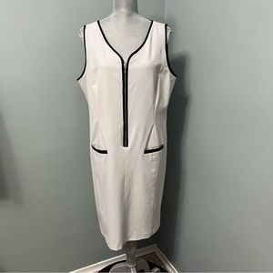 NINE WEST sleeveless dress with pockets size 14 office wear wedding guest